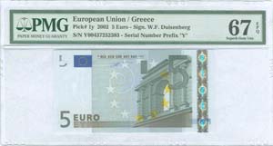  BANKNOTES ISSUED AFTER WWII - GREECE: 5 ... 