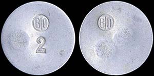 GREECE: Private token in alluminium(?) from ... 