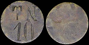 GREECE: Private token in bronze(?). Obv: ... 