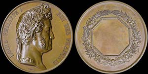 FRANCE: Bronze medal by Caque commemorating ... 