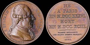 FRANCE: Bronze medal (1821) commemorating ... 
