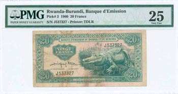 BANKNOTES OF AFRICAN COUNTRIES - RWANDA - ... 