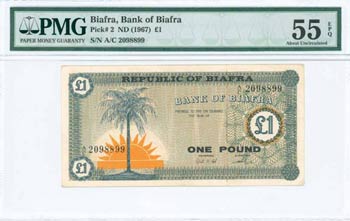 BANKNOTES OF AFRICAN COUNTRIES - BIAFRA: 1 ... 