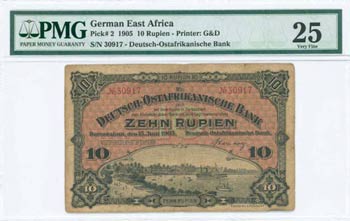 BANKNOTES OF AFRICAN COUNTRIES - GERMAN EAST ... 