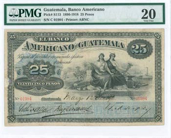 BANKNOTES OF AMERICAN COUNTRIES - GUATEMALA: ... 