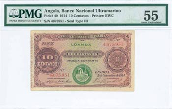 BANKNOTES OF AFRICAN COUNTRIES - ANGOLA: 10 ... 