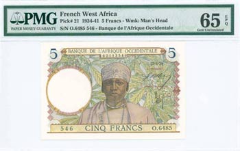 BANKNOTES OF AFRICAN COUNTRIES - FRENCH WEST ... 