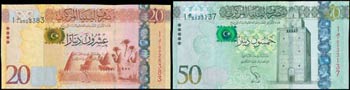 BANKNOTES OF AFRICAN COUNTRIES - LIBYA: Pack ... 