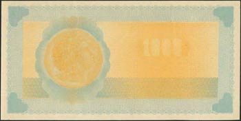 GREECE: 1000 Drachmas (1.10.1941) with coin ... 