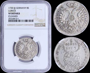 GERMANY: Set of 4 coins including 8 ... 
