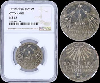 GERMANY: 5 Mark (1979 G) in copper-nickel ... 