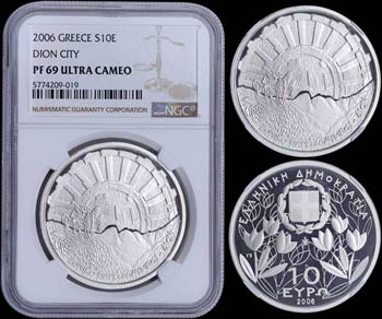 GREECE: 10 Euro (2006) in silver (0,925) ... 