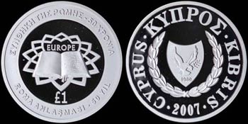CYPRUS: 1 Pound (2007) in silver (0,925) ... 