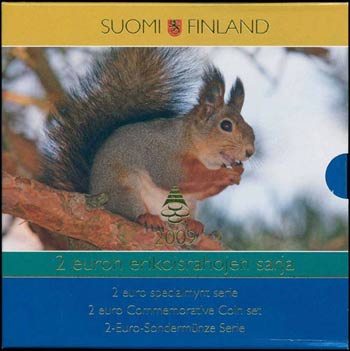 FINLAND: Coin set of 7x 2 Euro (2004-2009) & ... 
