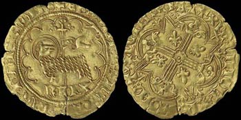 FRANCE: Agnel dOr (1380-1422) in gold with ... 