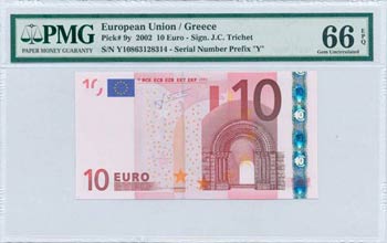 GREEK EURO ISSUES - GREECE: 10 Euro (2002) ... 