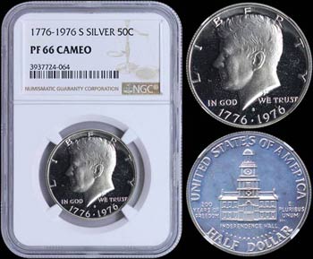 USA: 50 Cents (1976 S) in silver (0,400) ... 