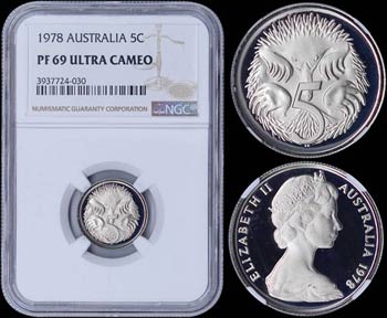 AUSTRALIA: 5 Cents (1978) in copper-nickel ... 