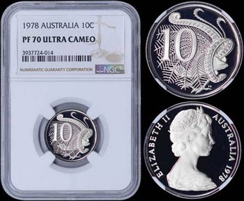 AUSTRALIA: 10 Cents (1978) in copper-nickel ... 