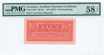 GERMAN OCCUPATION - GREECE: 5 Reichspfennig ... 
