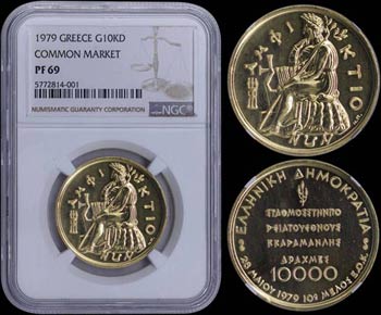 GREECE: 10000 Drachmas (1979) in gold ... 