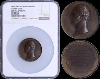 GREAT BRITAIN: Bronze medal (1827) ... 