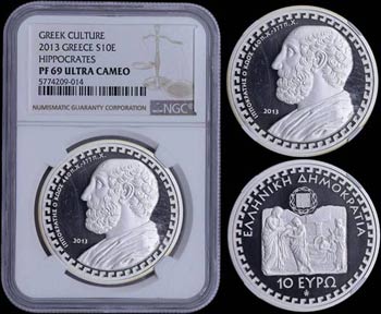 GREECE: 10 Euro (2013) in silver (0,925) ... 