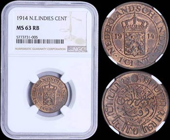 NETHERLANDS EAST INDIES: 1 Cent (1914) in ... 