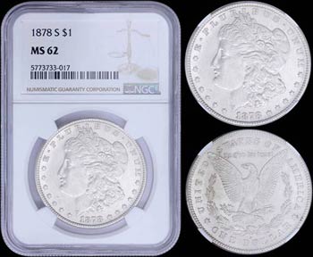 USA: 1 Dollar (1878 S) in silver (0,900) ... 