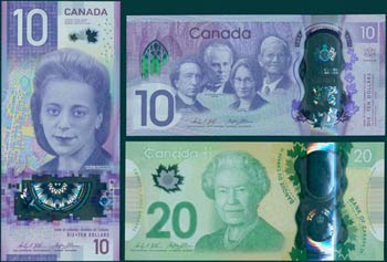 CANADA: Set of 3 commemorative banknotes ... 