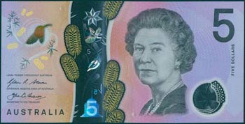 AUSTRALIA: 2 x 5 Dollars (2016) in ... 