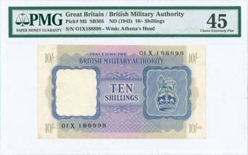 GREAT BRITAIN / BRITISH MILITARY AUTHORITY: ... 