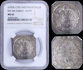 SWITZERLAND: Silver medal (dated after ... 