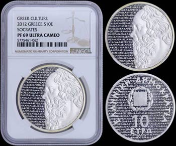 GREECE: 10 Euro (2012) in silver (0,925) ... 