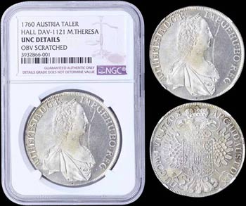 AUSTRIA: 1 Thaler (1760) in silver (0,833) ... 