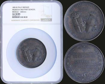 ITALY: Bronze medal (1891R) commemorating ... 