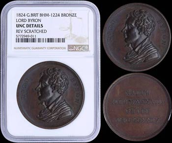 GREAT BRITAIN: Bronze medal (1824) ... 