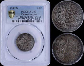CHINA / KIANGNAN: 20 Cents (1899) in silver ... 