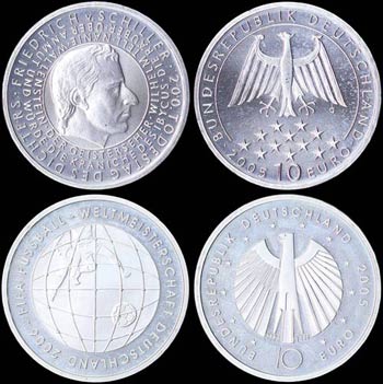 GERMANY: Set of 2 Euro (2005) commemorating ... 