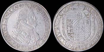 AUSTRIA: 1 Thaler (1607) in silver with ... 
