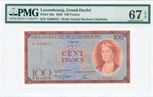 GREECE: LUXEMBOURG: 100 Francs (15.6.1956) ... 