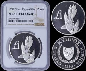 CYPRUS: 1 Pound (1999) in silver (0,925) ... 