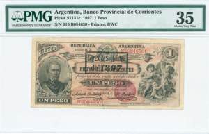 GREECE: ARGENTINA: 1 Peso (1.1.1898) in ... 