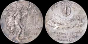 MEXICO: Silver participant medal in II Pan ... 