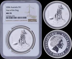GREECE: AUSTRALIA: 1 Dollar (2006) in silver ... 