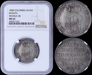 COLOMBIA: Silver proclamation medal (1808) ... 