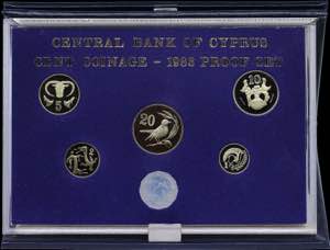 CYPRUS: Proof set (1983) of 6 coins ... 