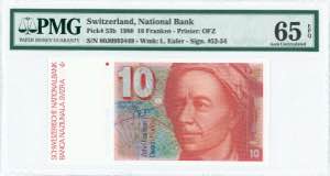 GREECE: SWITZERLAND: 10 Franken (1980) in ... 