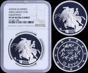 GREECE: 10 Euro (2003) in silver (0,925) ... 