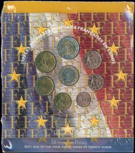 GREECE: FRANCE: Euro coin set (1999) ... 